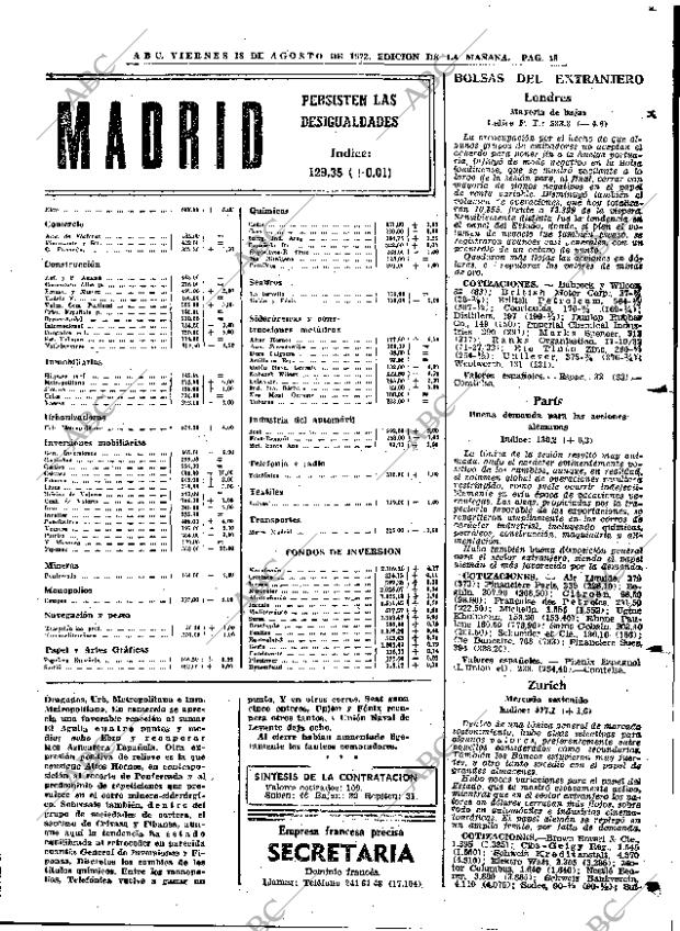 ABC MADRID 18-08-1972 página 43