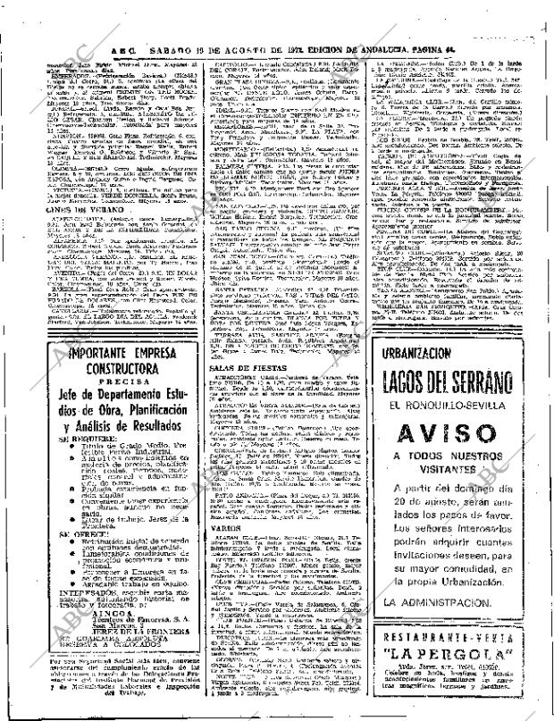 ABC SEVILLA 19-08-1972 página 44