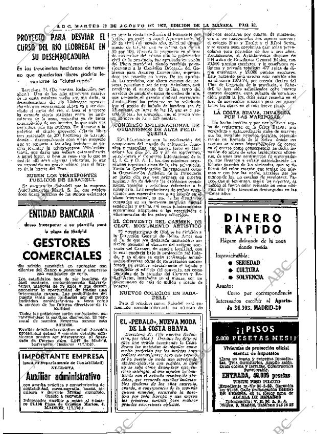 ABC MADRID 22-08-1972 página 31