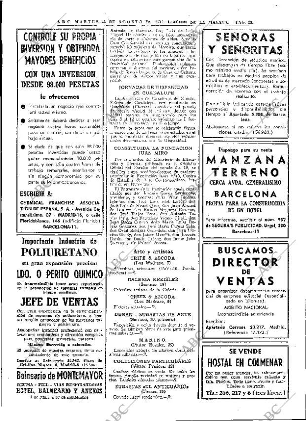 ABC MADRID 22-08-1972 página 38