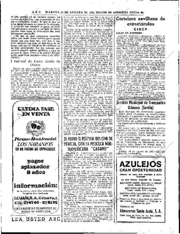 ABC SEVILLA 22-08-1972 página 50