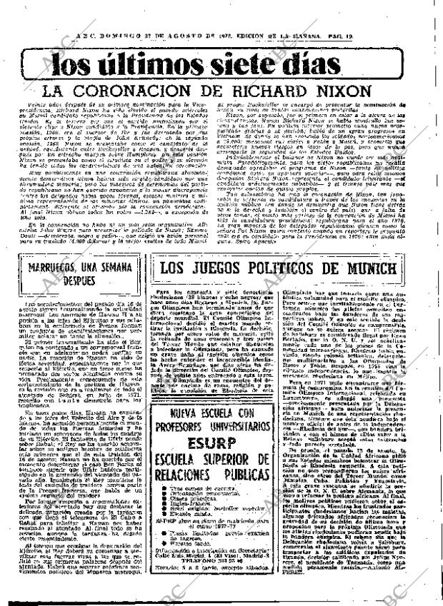 ABC MADRID 27-08-1972 página 19