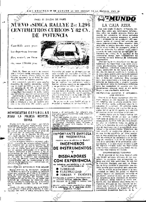 ABC MADRID 27-08-1972 página 54