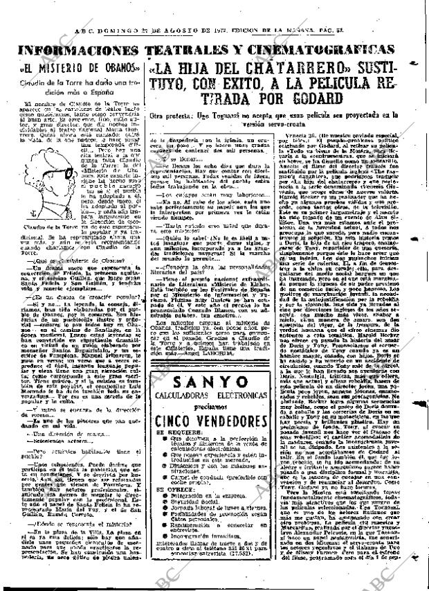 ABC MADRID 27-08-1972 página 57