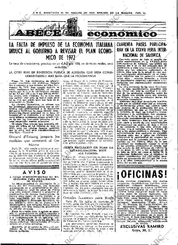 ABC MADRID 30-08-1972 página 35