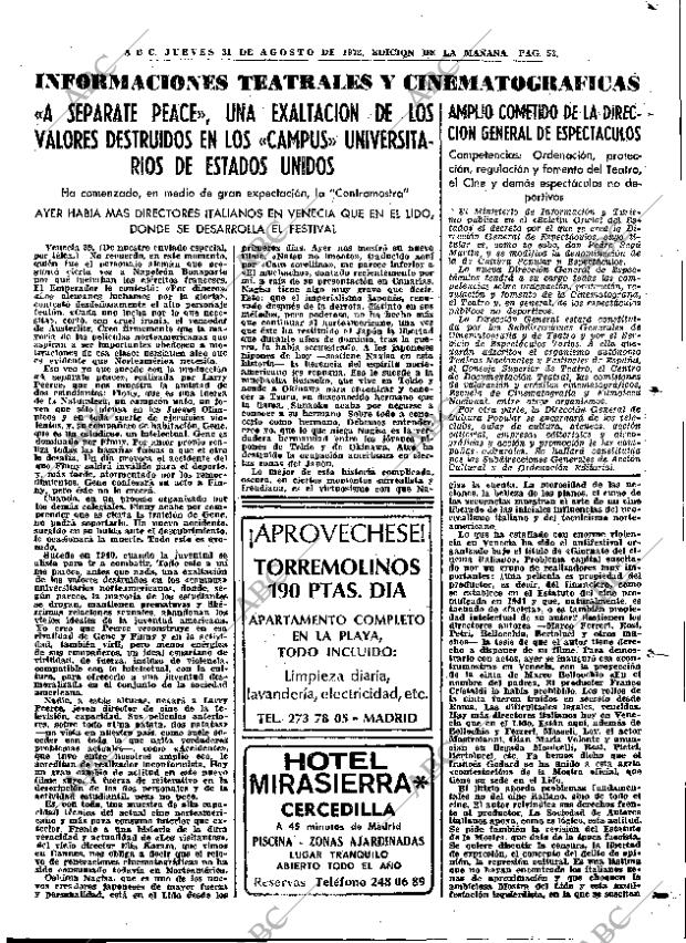 ABC MADRID 31-08-1972 página 53