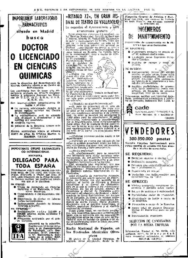 ABC MADRID 03-09-1972 página 74