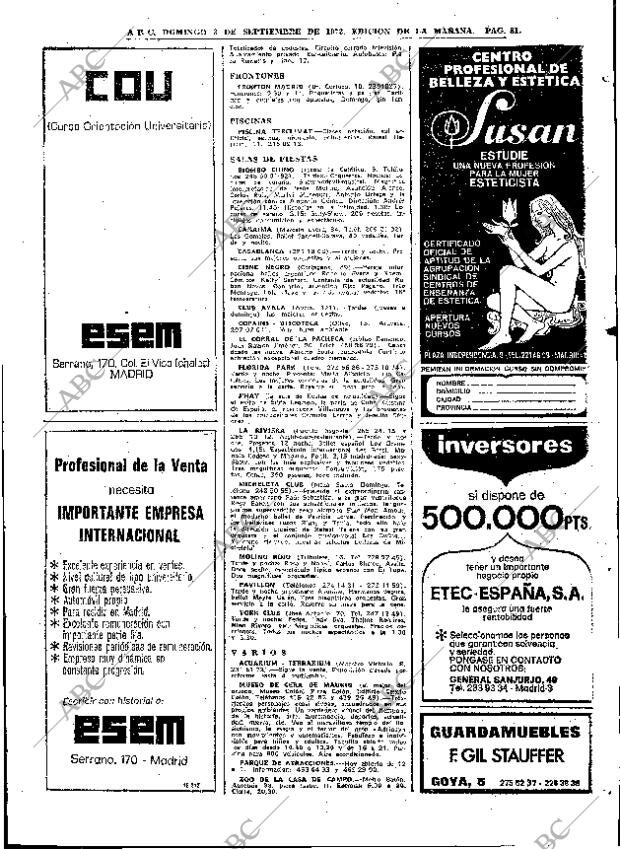 ABC MADRID 03-09-1972 página 81