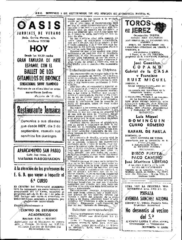 ABC SEVILLA 03-09-1972 página 44