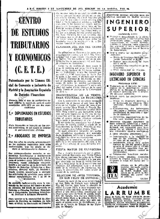 ABC MADRID 05-09-1972 página 40