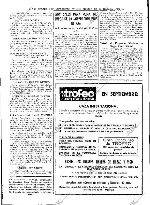 ABC MADRID 05-09-1972 página 45