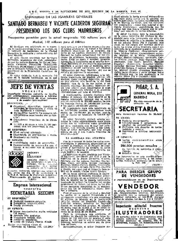 ABC MADRID 05-09-1972 página 62