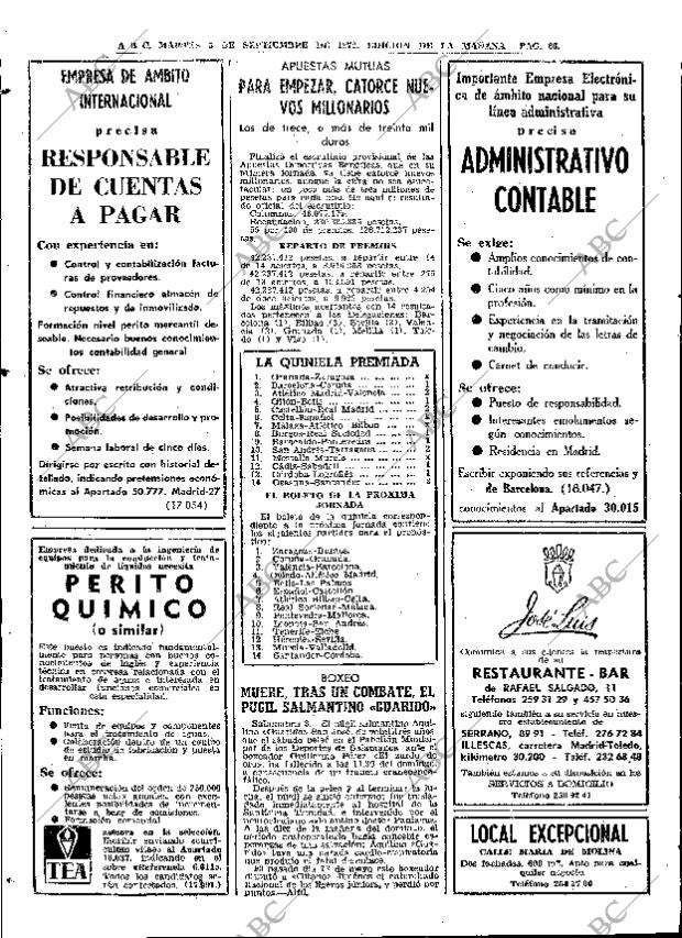 ABC MADRID 05-09-1972 página 66