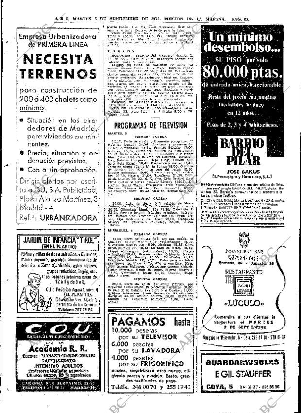ABC MADRID 05-09-1972 página 88
