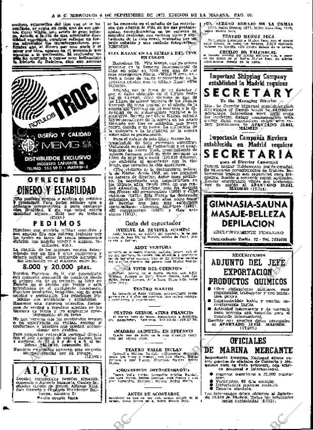 ABC MADRID 06-09-1972 página 64