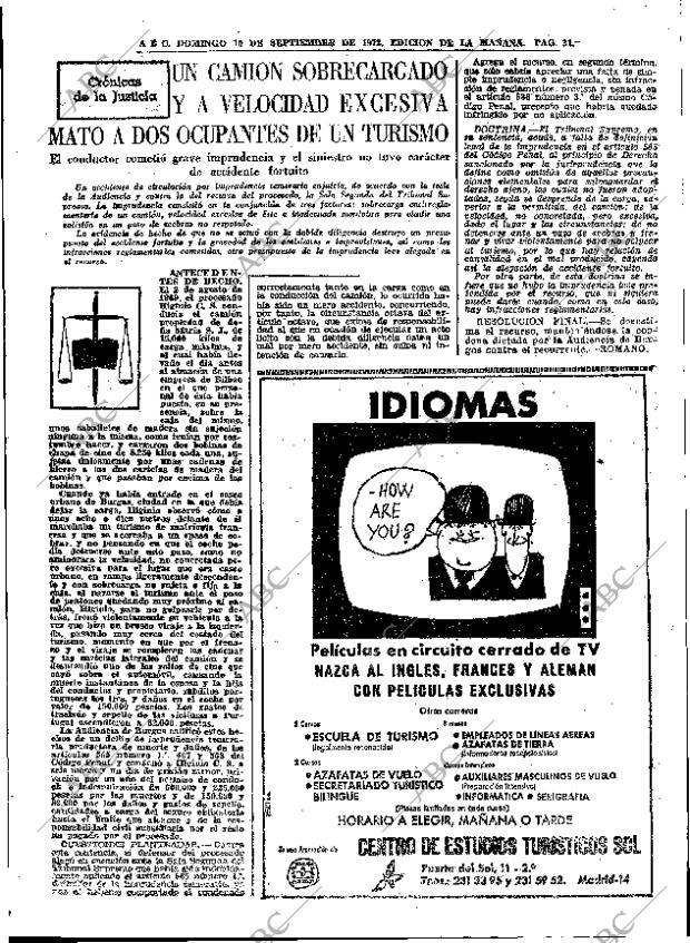 ABC MADRID 10-09-1972 página 31