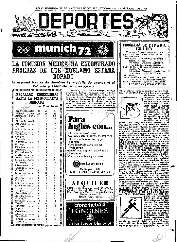 ABC MADRID 10-09-1972 página 63