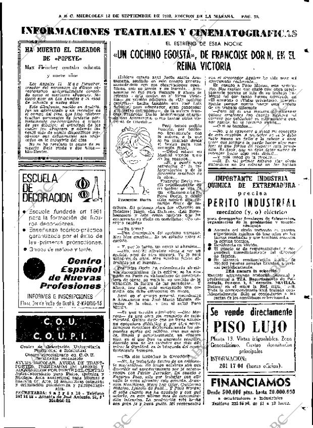 ABC MADRID 13-09-1972 página 75