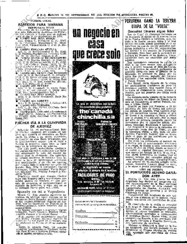 ABC SEVILLA 16-09-1972 página 62