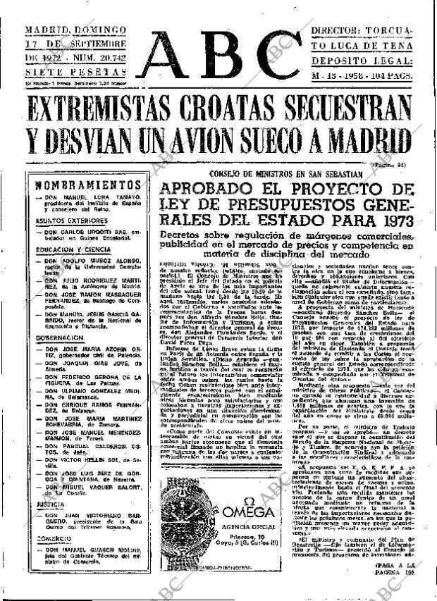 ABC MADRID 17-09-1972 página 17