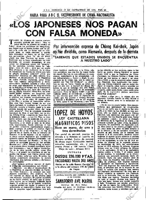 ABC MADRID 17-09-1972 página 25