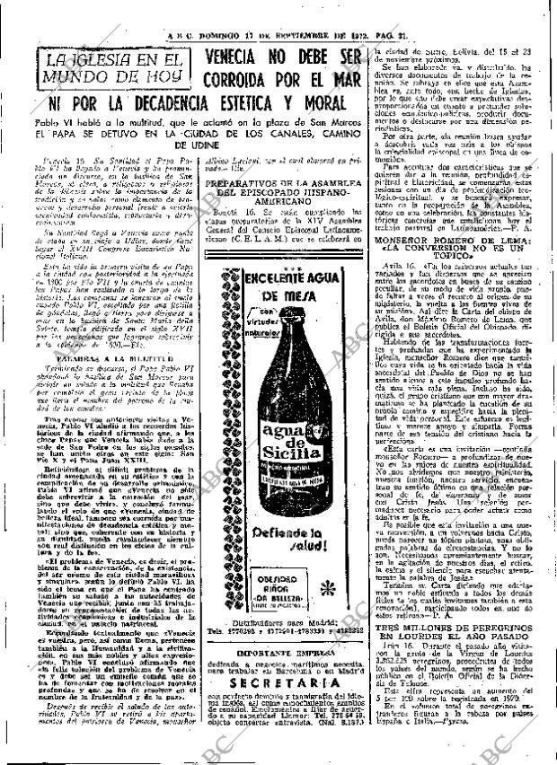 ABC MADRID 17-09-1972 página 31