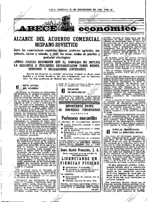 ABC MADRID 17-09-1972 página 49