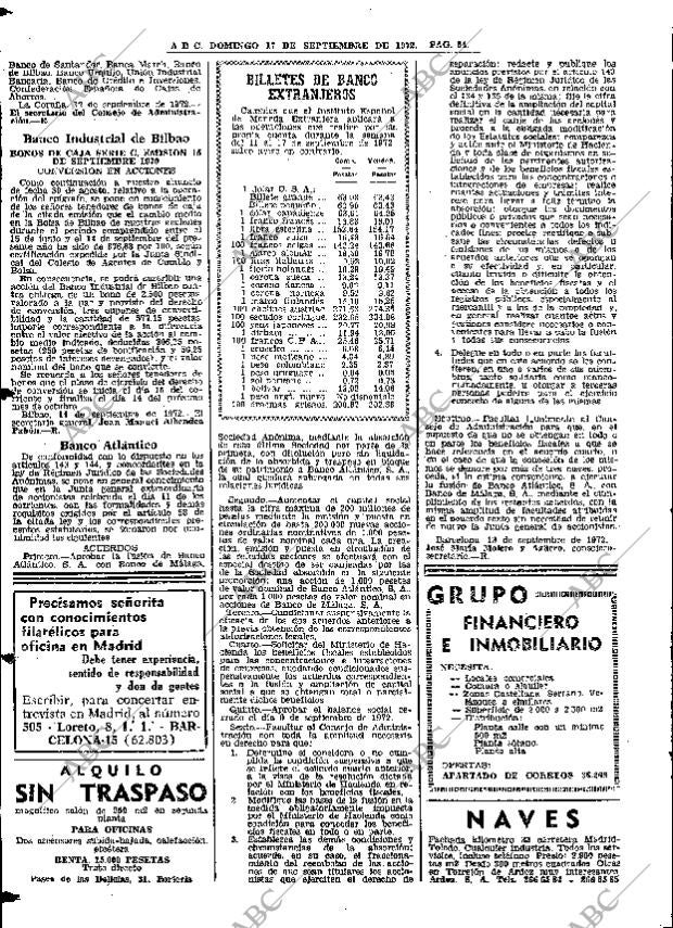 ABC MADRID 17-09-1972 página 54