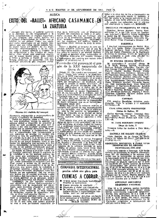 ABC MADRID 19-09-1972 página 74