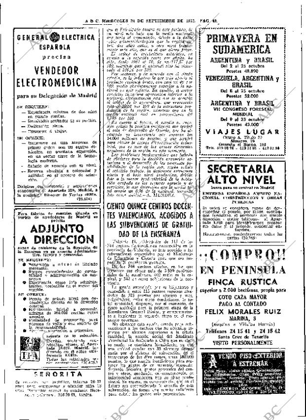 ABC MADRID 20-09-1972 página 42