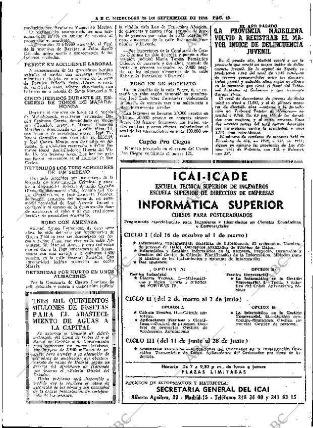 ABC MADRID 20-09-1972 página 49