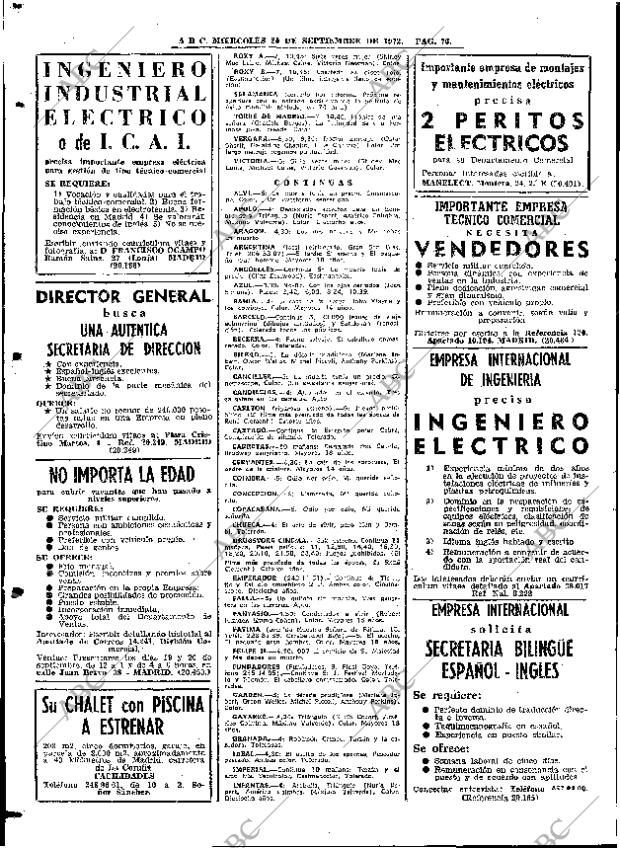 ABC MADRID 20-09-1972 página 76