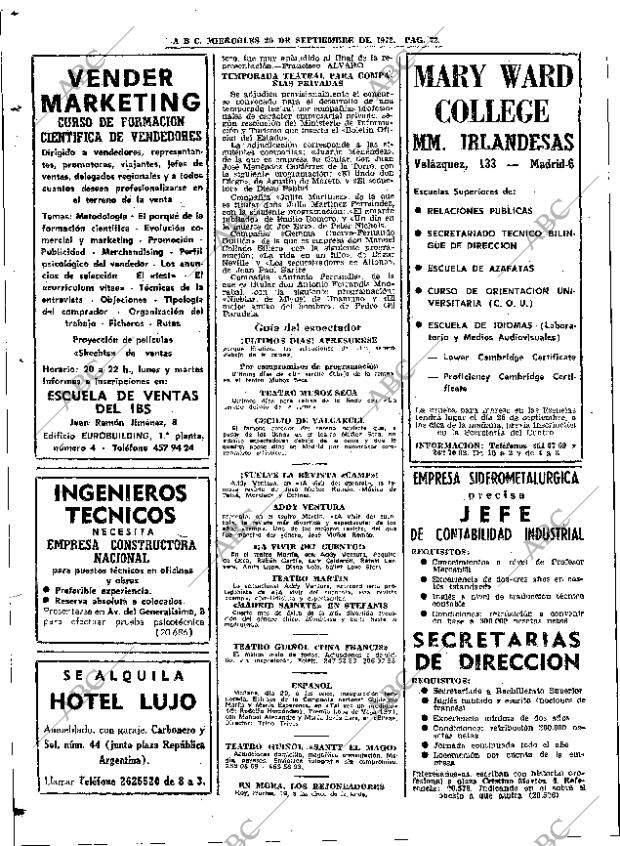 ABC MADRID 21-09-1972 página 76