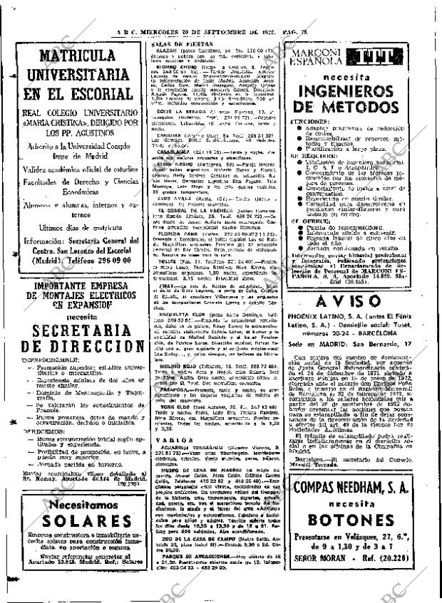 ABC MADRID 21-09-1972 página 82