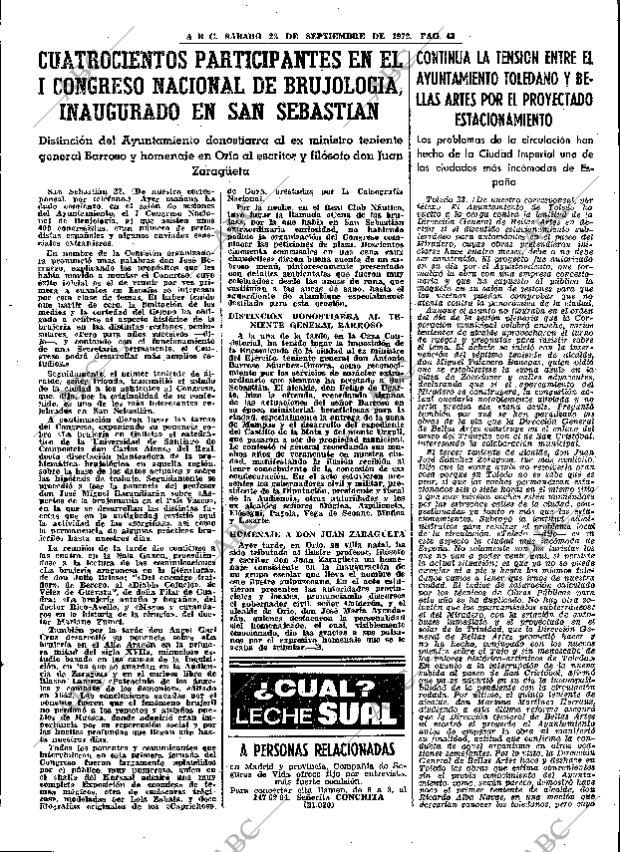 ABC MADRID 23-09-1972 página 43