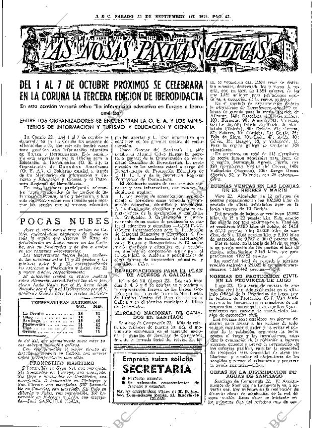 ABC MADRID 23-09-1972 página 47