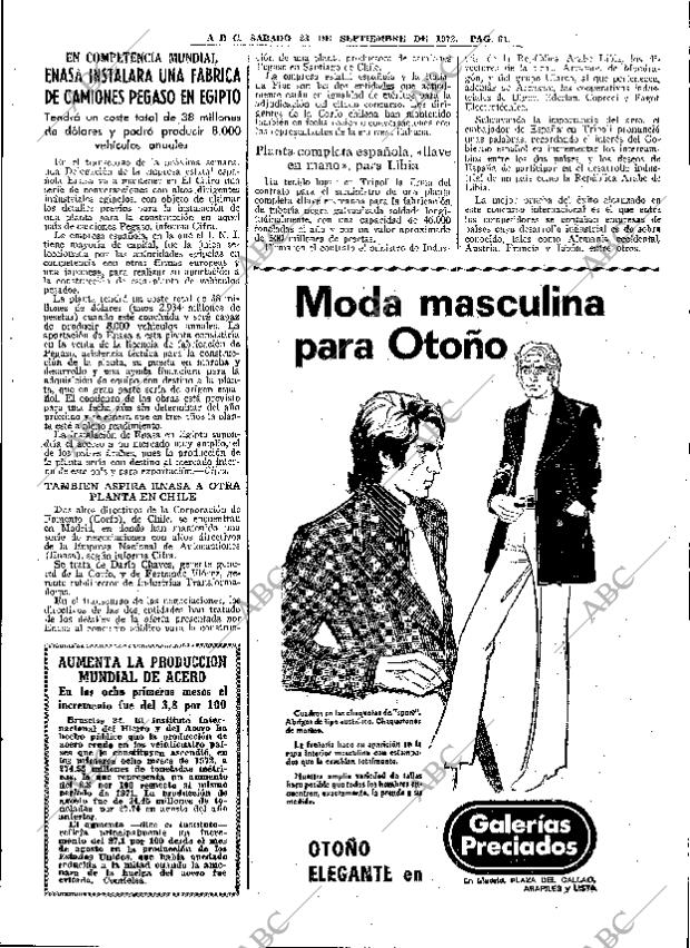 ABC MADRID 23-09-1972 página 61