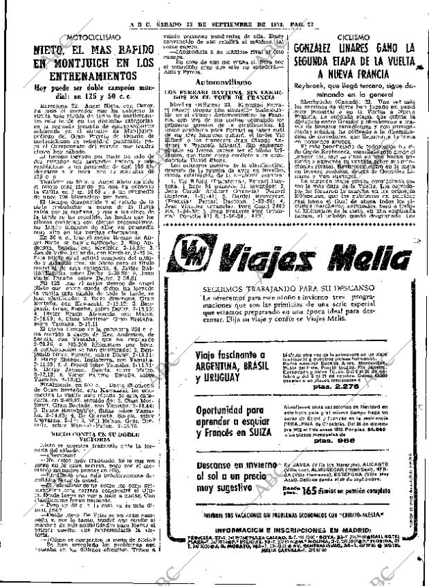 ABC MADRID 23-09-1972 página 77