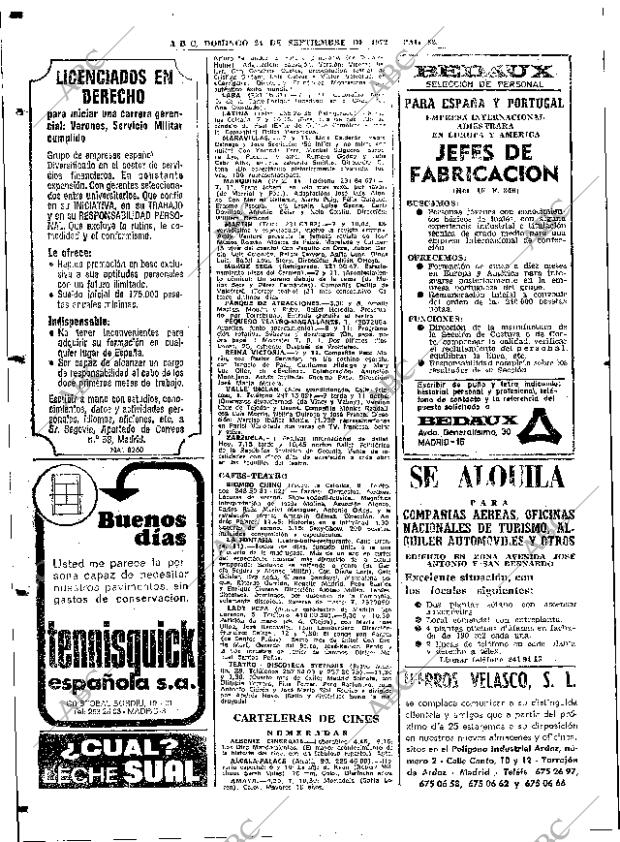 ABC MADRID 24-09-1972 página 82