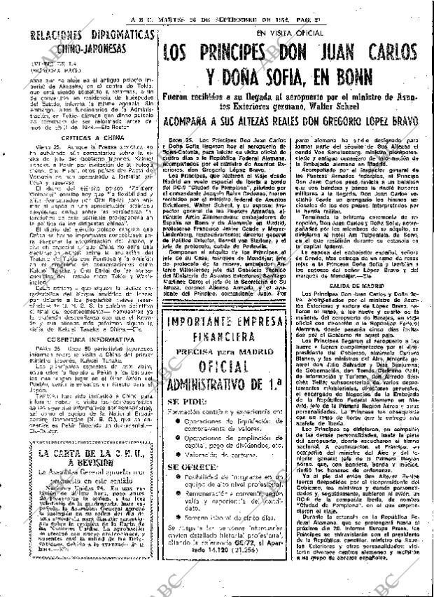 ABC MADRID 26-09-1972 página 21