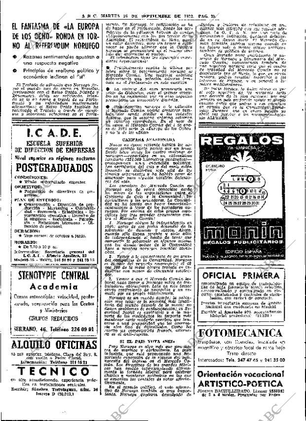 ABC MADRID 26-09-1972 página 22