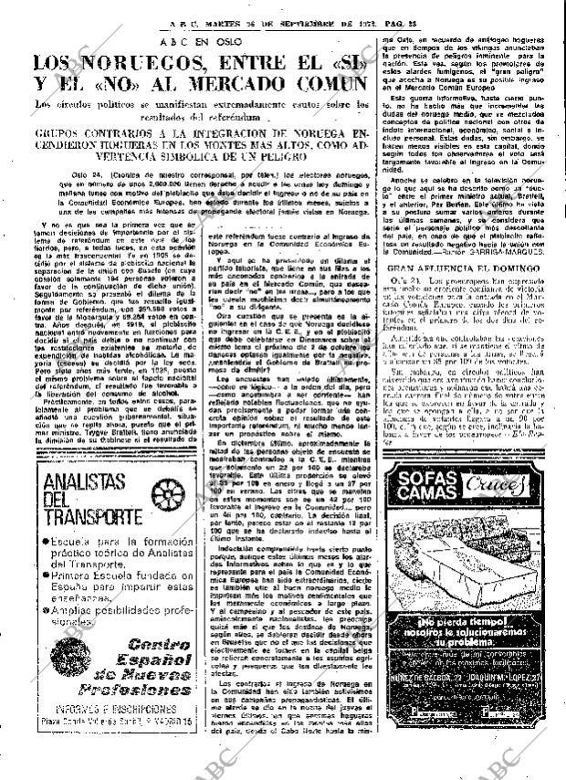 ABC MADRID 26-09-1972 página 23