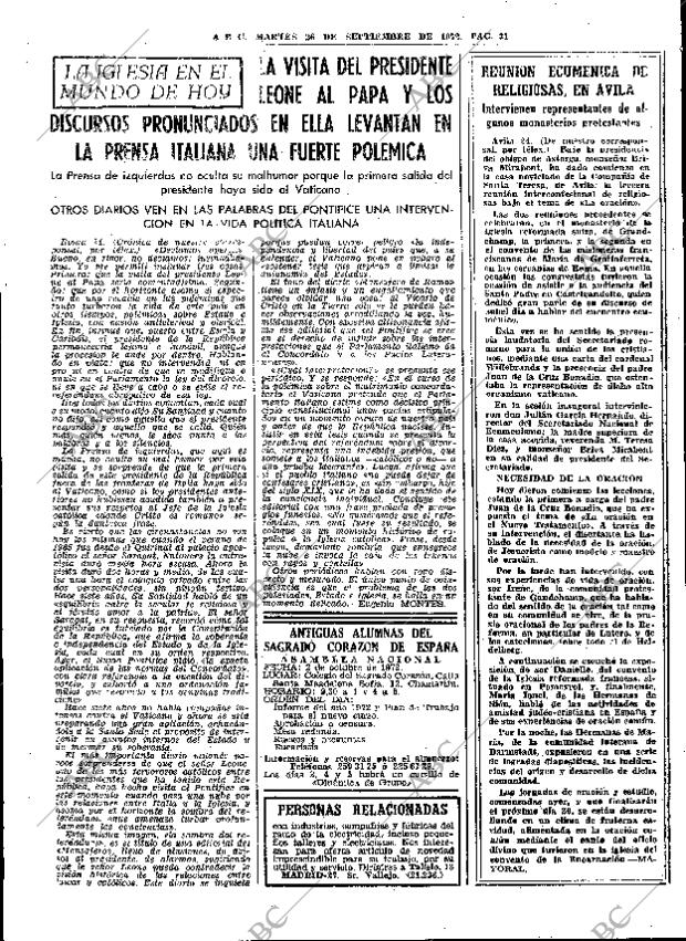 ABC MADRID 26-09-1972 página 31