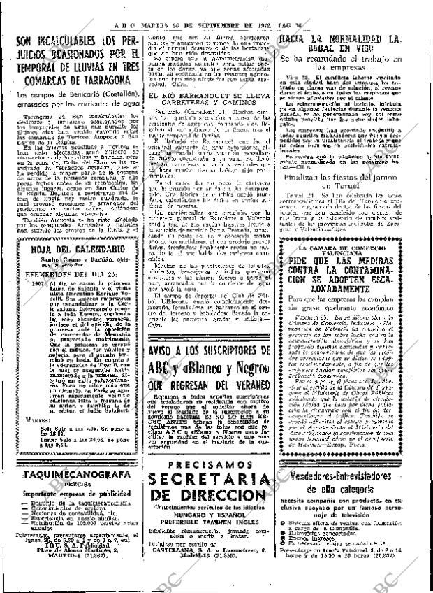 ABC MADRID 26-09-1972 página 36