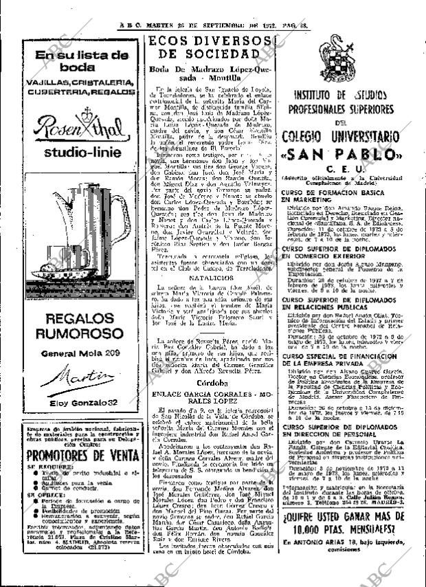 ABC MADRID 26-09-1972 página 38