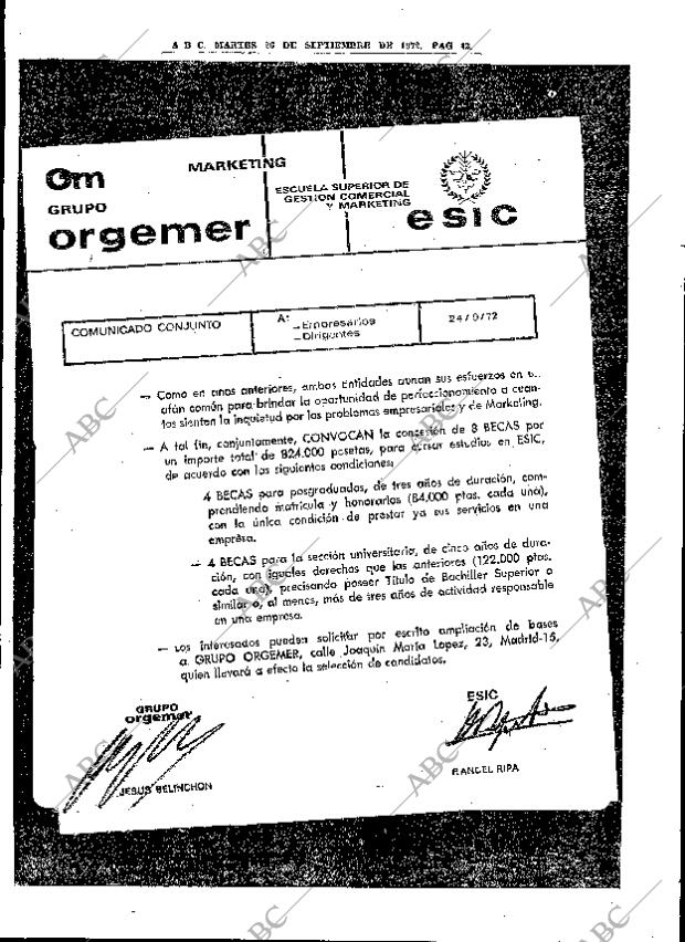 ABC MADRID 26-09-1972 página 42