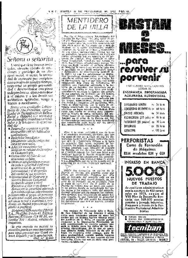 ABC MADRID 26-09-1972 página 46