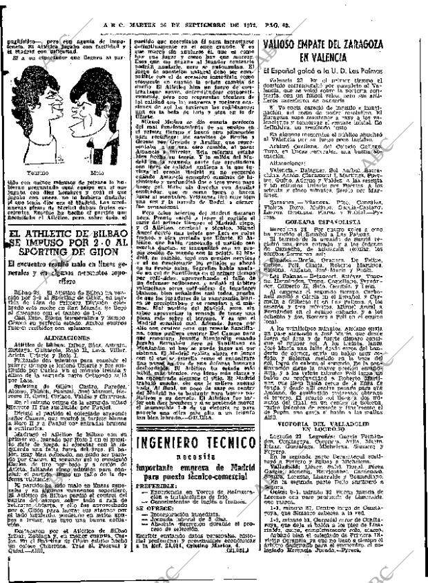 ABC MADRID 26-09-1972 página 62