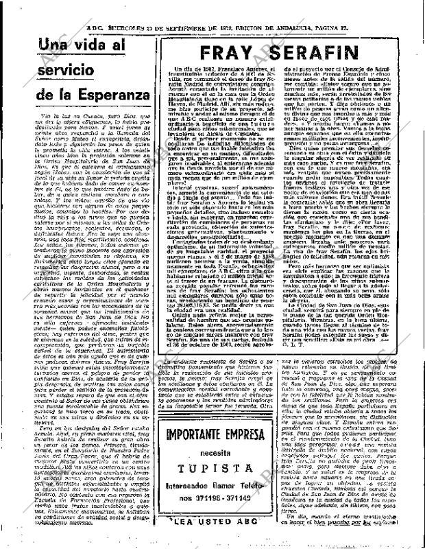 ABC SEVILLA 27-09-1972 página 17