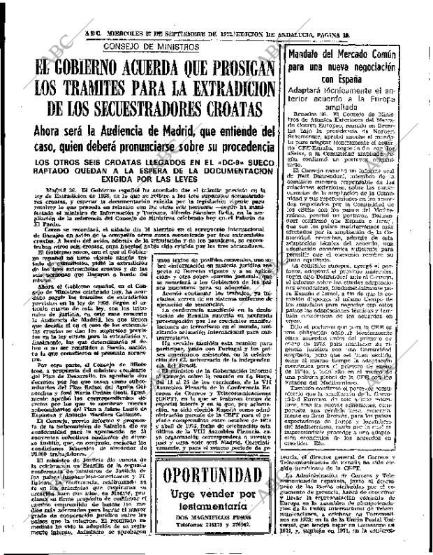 ABC SEVILLA 27-09-1972 página 19
